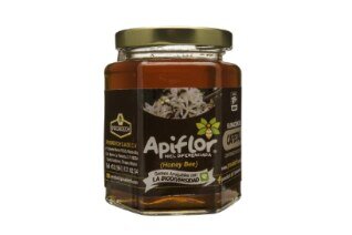 Miel Floración Cafetal · Tarro Hexagonal de Cristal 350g